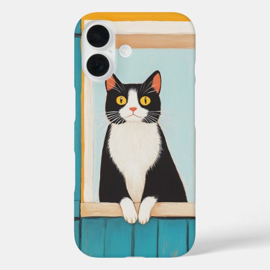 Charmante kat in het raam Case-Mate iPhone case (Achterkant)