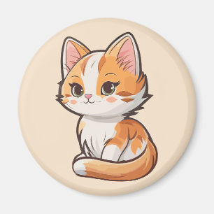 Charmante Kawaii Kitten Magneet