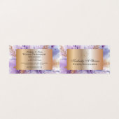 Charmante Lavender II 3,5" x 2,0" Bus Kaart Visitekaartjes (Buitenkant ongevouwen)