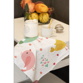 Charmante Lovebirds Theedoek