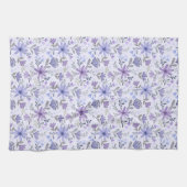 Charmante main dessinée Fleurs Serviette de cuisin (Horizontal)