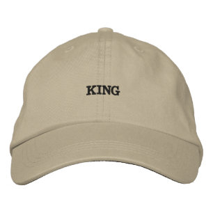 Charmante mannen jongens koning gepersonaliseerd k geborduurde pet