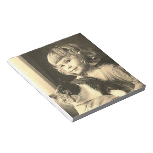 charmante meid notitieblok (Schuin)