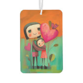 Charmante moeder & dochter schilderij luchtverfrisser (Achterkant)