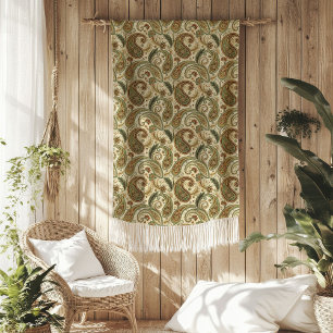 Charmante Paisley Gooi in Aardse Boho kleuren Fleece Deken