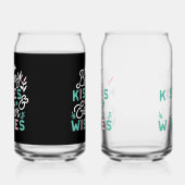 Charmante Pasen Typografie Bunny Pasen Blikvorm Glas (Rechts)