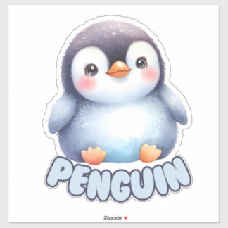 Charmante pinguïn - Kwekerij Sticker