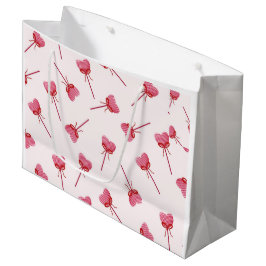 Charmante rode boog patroon Sleutelhanger Groot Cadeauzakje