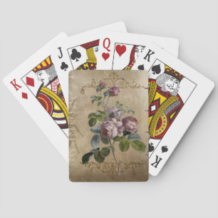 Charmante Roze Bloemen Pokerkaarten