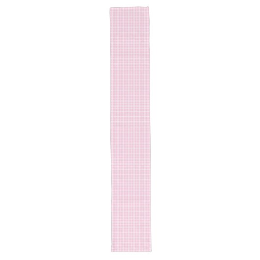 Charmante Roze Geruite Tafelloper Gezellig Decor (Voorkant)