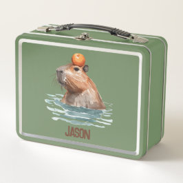 Charmante Schattigee Capybara met Oranje en Kinder