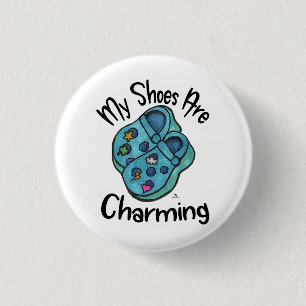 Charmante Schoenen Collectible Cartoon Goofy Gezeg Ronde Button 3,2 Cm