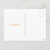 Charmante Sinaasappel en witte koffie en melk Feestdagenkaart (Achterkant)