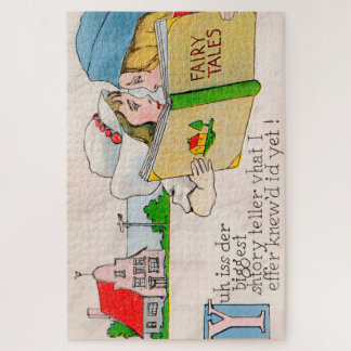 Charmante sprookje illustratie: legpuzzel