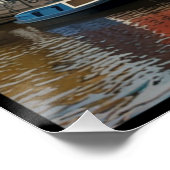 Charmante stad van Amsterdam Perfect Poster (Hoek)