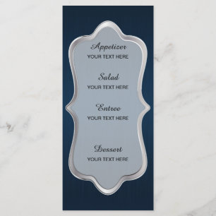 Charmante ster geslagen bruiloft menu