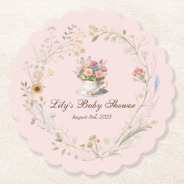 Charmante Tea Party Baby shower Teacup Onderzetter