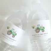 Charmante Tractor Waterfles Label Waterfles Etiket