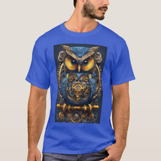 "Charmante Uil Print T-shirt - pronken met je veer
