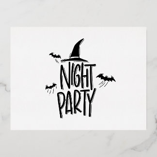 Charmante vakantie-uitnodigingen voor feestelijke folie uitnodiging briefkaart