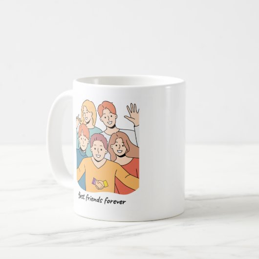 Charmante vriendschaps Mok (Voorkant links)