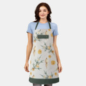 Charmante warme winter feestelijke douane schort (Gedragen)