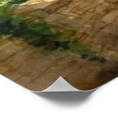 Charmante Waterverf in de Cotswolds Travel Poster (Hoek)