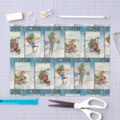 Charmante  Winterengelen in Snow Tissuepapier (Craft)