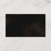 Charme attrayant Brown Bouton jaune Carte de visit (Dos)