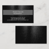 Charme attrayant Carte de visite Gris Noir (Devant / Derrière)