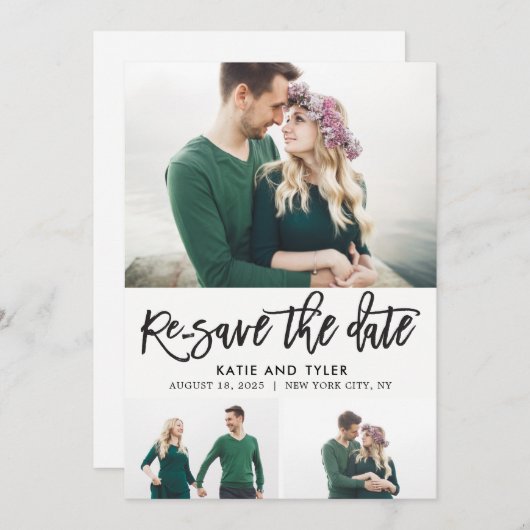 Charme Brossé COULEUR MODIFIABLE Modifier La Carte (Devant / Derrière)