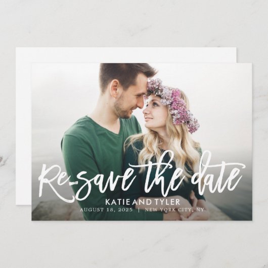 Charme Brossé COULEUR MODIFIABLE Modifier La Carte (Devant / Derrière)