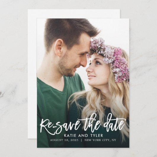 Charme Brossé COULEUR MODIFIABLE Modifier La Carte (Devant / Derrière)