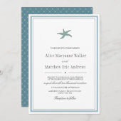 Charme côtier | FAIRE-PART DE MARIAGE (Devant / Derrière)