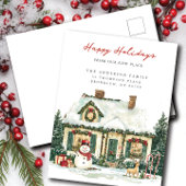 Charme de Noël Nouveau Faire-part d'adresse