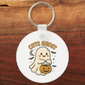 Charme de porte-clés Halloween de fantôme mignon (Recto)