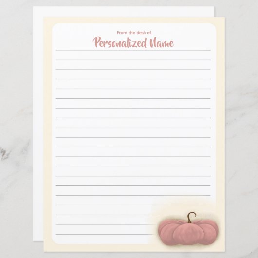 Charme de récolte - Feuille de papier lin (Devant / Derrière)