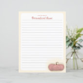 Charme de récolte - Feuille de papier lin (Debout devant)