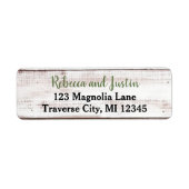 Charme de vacances Étiquette de Noël d'hiver (Devant)