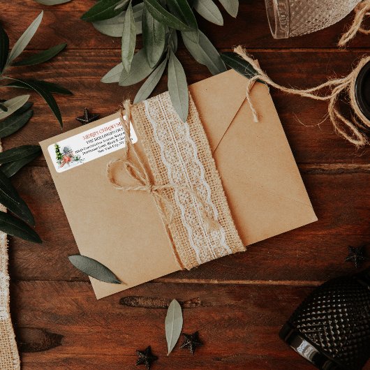 Charme de vacances rustique | Étiquette de retour