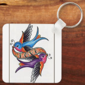 Charme élégant : Collection de porte-clés de créat (Verso)