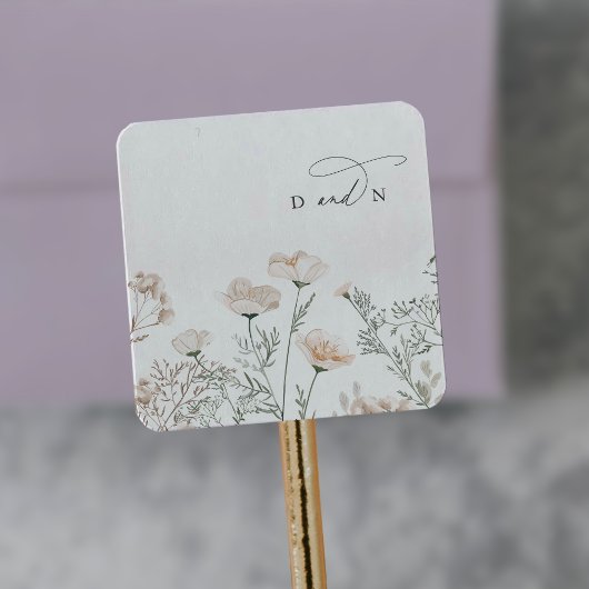 Charme élégant Jardin Enveloppe Mariage Sticker