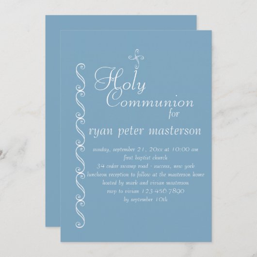 Charme frontalier Invitation religieuse (Devant / Derrière)