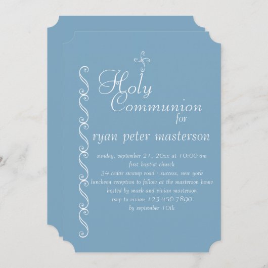 Charme frontalier Invitation religieuse (Devant / Derrière)