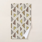 Charme géométrique Terre chaude (Serviette à main)
