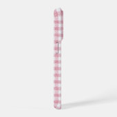 Charme Gingham Rose et Blanc Velouté (Côté droit)