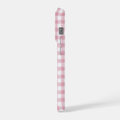 Charme Gingham Rose et Blanc Velouté (Côté gauche)