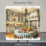 Charme italien, Capturé dans Carrelage<br><div class="desc">Charme italien, Capturé dans Carrelage. (Disponible en deux tailles.) Revenez dans le temps avec notre collection unique de carreaux décoratifs! Ces tuiles magnifiquement ouvragées présentent de charmantes scènes de fêtes traditionnelles, de voyages et d'héritage. Certaines sont décorées de couleurs riches, d'autres d'aquarelles, parfaites pour ajouter une touche d'élégance vintage ou...</div>