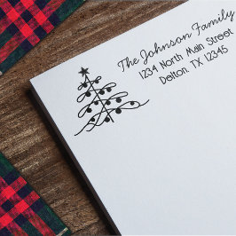 charme kerstboom retouradres zelfinktende stempel