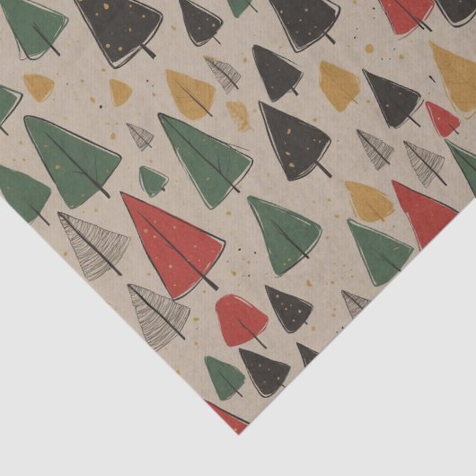 charme: kerstboompatroon tissuepapier (Detail)